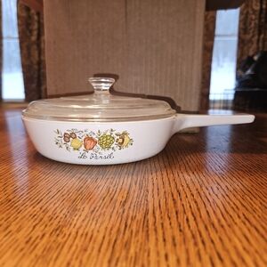 White Ceramic Pan with Lid